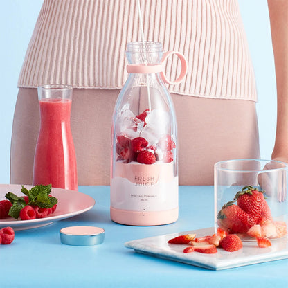 500ML Portable Electric Fruit Juicer USB Rechargeable Machine Sports Mini Bottle Juicing Blender